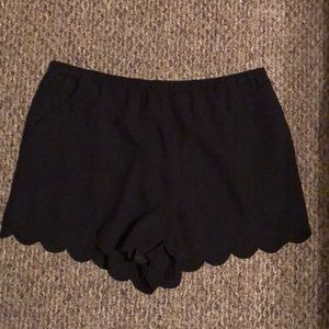 Lauren Conrad Scalloped Shorts